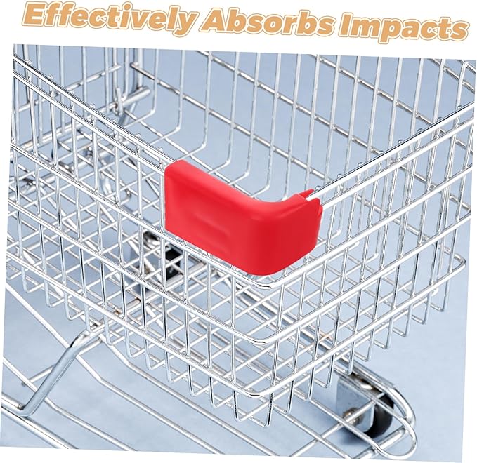BESPORTBLE Supermarket Cart Safety Strip Front Bumper Protector Plastic Corner Guard Strip Impact Absorbing Tool Replacement for Shopping Cart Edge