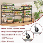 PrimeZone 6 Tier Wire Shelving with Wheels 79''H 1500lbs Storage Shelves NSF Certified Heavy Duty Steel Metal Shelf Adjustable Rolling Rack Kitchen Garage Closet Pantry Laundry 79''HX36''WX16''D