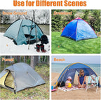Eurmax USA Hiking Camping Tent Stakes and Hammer Set Lightweight Multi-Function Tent Hammer with Tent Stake Remover,Tent Pegs for Camping, Hiking, Backpacking, Gardening(Gold Stakes)