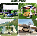 Canopy Weights, 88 LBS Heavy Duty Set of 4 Tent Water Leg Bags for Outdoor Gazebos, Umbrellas, Pergolas, Sunshades & Patio Furniture (Black 10L x 4)