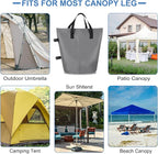 PATIKIL Canopy Weight Sand Bags, 4 Pack 110 Lbs Total Extra Large Weights Bags Waterproof Tent Leg Weights Sandbags for Outdoor Canopy Tent Sun Shelter Patio Ladder Gray (14x9")