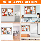 Enclosed Bulletin Board,Outdoor Bulletin Board,43.3 * 31.5’’ Lockable Cork Noticeboard with Aluminum Frame,Weatherproof Display Cases for School, Office,Commercial