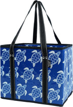 BeeGreen Large Waterproof Reusable Bags Christmas Heavy Duty Shopping Tote for Groceries Pool Gift with Webbing Handles