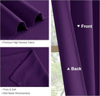 PONY DANCE Blackout Window Curtains - Energy Saving Thermal Insulated Blackout Curtains/Window Coverings with Rod Pocket Living Room Home Decoration, 42 W x 72 L, Royal Purple, 2 Panels