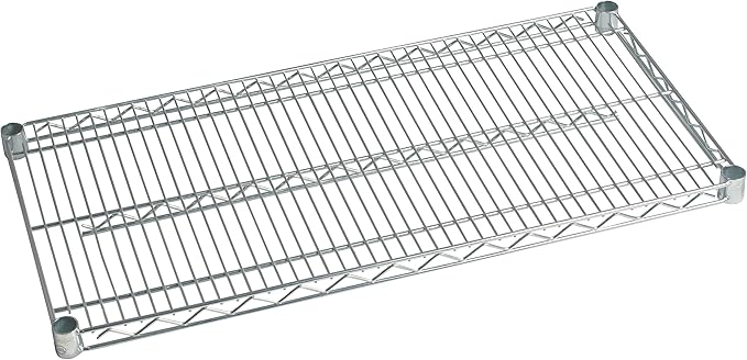 Omega 2 Tier Heavy Duty Rolling Utility Carts with Wheels and Handle Bar, NSF Certified 1200LBS, Commercial Serving Storage Cart for Warehouse Garage Kitchen, 24" Deep x 36" Wide x 39" High, Silver