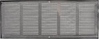 Repa Market Air Vent Cover 20x8 Inch (Outer Dimensions) Black Galvanized Steel Louvered Grill Cover with Mesh Screen/Wall or Ceiling Vent/HVAC Register for Indoor and Outdoor Ventilation