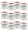 FlashDry Super Spill Absorbent, 5L Bucket with Dispenser Lid, 100% Organic Coco Coir, Landfill Safe, OSHA Approved, Ideal for Absorbing Oil, Paint, Grease in Garages Kitchens Janitor Kits, Pack of 12