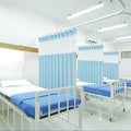 Cniuyhi 15x8ft Hospital Curtains with Grommets Medical Privacy Fire Retardant Hospital Curtains for SPA Lab Clinic Room Divider (1 Panel, Blue, 15x8ft)