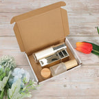 HORLIMER 7x5x1 inches Shipping Boxes Set of 50, White Corrugated Cardboard Box Literature Mailer