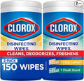 Clorox Disinfecting Cleaning Wipes Variety Pack, 75 Count Each, Pack of 2 (Package May Vary)