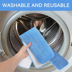 Replacement Microfiber Pad for Rubbermaid Commercial 24 Inch Mop Head - 8 Pack Wet & Dry Commercial Cleaning Refills Reusable Mop Refills Fit for Any Microfiber Flat Mop System 24"