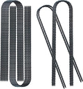Trampolines Wind Stakes 24 Pack, 12 Inch Heavy Duty U Shaped Rebar Stake Ground Anchors Galvanized Steel Safety Trampoline Anchors for Garden Decoration, Camping Tents, Soccer Goals, etc