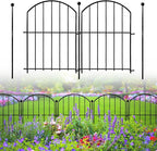 Decorative Garden Fence 17in(H)x13in(W), 26 Pack Rustproof Metal No Dig Fence Animal Barrier for Dog, Arched Flower Bed Edging Ornamental Wire Border Panel Fencing for Yard Patio Outdoor Decor