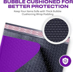 Purple Extra Large Poly Bubble Mailers 14.25x20 inch #7 | Self Seal Large Padded Envelopes | Air Cushioned Bubble Mailer | Usable Size 14.25x19 Lightweight Mailing Shipping Bags| 100 Pack Bulk