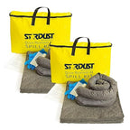 Stardust Spill Products Universal Spill Kit – OSHA Compliant Solution for Vehicles, Industrial, & Restaurant Use, Emergency Response Chemical, Water, & Bodily Fluid Cleanup, 2-Pack