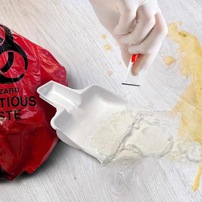MFASCO Vomit & Bodily Fluid Clean Up Kit - Blood Spill Kits, Body Fluid Spill Kit - Comprehensive Cleanup Solution for Health Hazards and Ready First Aid Kit Spill Management