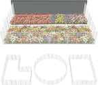 FXW Garden Fence Outdoor for The Yard – 45in(H) x 54.7ft(L) Heavy Duty Metal Animal Barrier for Dog and Rabbit, Decorative Dog Fence, 24 Panels, White