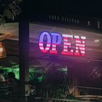 Open Signs for Business,30x10 inch USA Flag Open Sign Led for Window Wall Door w/Remote Control Bar Cafe Salon Barber Resturant Retail Store