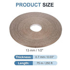 PATIKIL Walnut Edge Banding, 1/2 Inch x 250 ft Wood Veneer Tape Pre-glued Flexible Plywood Edge Banding with Hot Melt Adhesive for Furniture Restoration