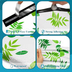 JinRuiKJ Poly Mailers with Handle 10x13 Inch 25 Pcs, Easy to Carry Packaging Bags for Small Business, Thank You Shipping Bags with Self Adhesive Strip, Tearproof and Waterproof - Trpoical Leaves