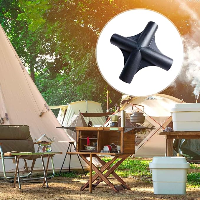 4 Way Connector, Tent Joint Outdoor Tent Replacement Connector,Canopy Parts Spare Parts, Portable Connector Tent Pole Connector