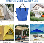 PATIKIL Canopy Weight Sand Bags, 4 Pack 110 Lbs Total Extra Large Weights Bags Waterproof Tent Leg Weights Sandbags for Outdoor Canopy Tent Sun Shelter Patio Ladder Blue (14x9")
