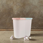 Dry Wet Separation Kitchen Garbage Can Narrow Dual Compartment Trash Bin for Home Office Compact Space-Saving Wastebasket Efficient Sorting for Bathroom and Kitchen