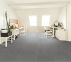 Mohawk Basics 24" x 24" Berber (Loop pile), 0.07" Pile Height, Carpet Tile, PET Fiber, Iron Color, (24 Tiles), (96 sqft/carton)