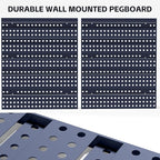 KJE 30PCS Wall Mounted Storage Bins, Plastic Tool Organizer for Garage Storage, Screws, Nuts, Bolts, Small Hardware Parts -Black, Yellow