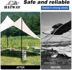 Canopy Water Bag, 220 LBS Set of 4 Leg Weights for Pop Up Canopy, Gazebo, Tent - 4 * 25L Gray