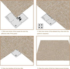 16-Pack 20"x20" Carpet Tiles, Non-Adhesive Soft Padded Floor Squares with Seamless Look for Home, Office, Indoor & Outdoor Use (43 Sq Ft) (J1)