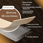 GSCIT Club Birch Edge Banding, 7/8 inch x 25ft roll of Veneer Edge Banding Pre-glued Flexible, Real Wood Tape Banding for Cabinet