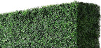 Artificial Boxwood Hedge Wall with Black Stainless Steel Base, Outdoor and Indoor Backdrop Divider Privacy Screen and Decorative Wall for Patio, Balcony, Restaurant, Various Events 48" W*12" D*79" H