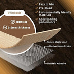 GSCIT Club Maple Edge Banding, 1/2 inch x 100ft Wood Edge Banding Pre-glued Flexible, Veneer Tape Banding for Cabinet Repair Furniture Restoration