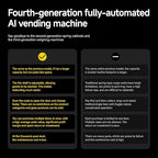 HAHA Smart Vending DC-550D Combo Vending Machine,Smart Refrigerated Beverage Vending Machine with Touch Card Reader - Capacity 378 Bottles (Black, AI Frozen)