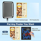 Sign Stand Sign Holder Stand Sign Stands for Display 8.5 x 11 Inches Pedestal Sign Holder 360° Rotation Adjustable Signage Stand for Business Exhibition, Restaurant, Supermarket (Black)