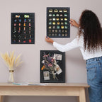 GMFrames 16x20 Wooden Shadow Box Frame with Removable Shelves Deep Display Case for Military Medals Keepsakes Black