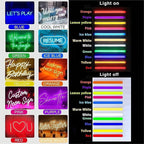 Custom Neon Signs, Neon Name Sign Customizable for Wall Decor, Personalized Neon Signs Larger LED Light up Sign Customizable for Bedroom Wall Decor, Neon Name Sign For Wedding Birthday Shop