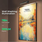 Wireless Picture Lights for Wall, Battery Operated Wall Light for Painting Rechargeable CCT Rotatable 16in Art Gallery Light with Remote Dimmable Timer for Artwork Frame Display Dartboard