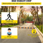 VEVOR Rubber Speed Bump (2 Pack) - 6 FT Heavy Duty 22,000 lbs Capacity for Road & Driveway, 72.8" x 12.2" x 2.2" Modular Traffic Hump, 2 Channel Floor Cord Cover for Asphalt, Concrete, Gravel