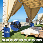 Canopy Tent Weight,88 LBS Canopy Weights Water Bags, Gazebo Weights Heavy Duty Leg Weights for Pop Up Canopies Outdoor Shelter Umbrella Pool Ladder,Set of 4, Blue