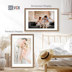 VCK 20x30 Poster Frame 5 Pack - Walnut, High-End Wood Picture Frames with Polished Plexiglass, Display 16x24 Photo with Mat or 20x30 without Mat, Art Gallery-Quality, Wall Hanging, Walnut