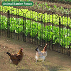 Decorative Garden Fence 31in (H) x10ft (L), 10 Pack No Dig Fence Animal Barrier for Dog, Arched Flower Bed Edging, Wire Border Panel Fencing for Yard Patio Outdoor Decor