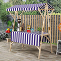 Outdoor Vendor Cart, Wooden Lightweight Farmers Market Stalls/Concession Stand Booths, Foldable Vendor's Stall, Portable Food Display Stand for Market(Purple,120 * 60 * 200cm)