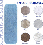 Replacement Mop Pads Fit for Rubbermaid Commercial 18" and 17" Mop - 10 Pack Wet & Dry Commercial Cleaning Reusable Refills Fit for Any Flat System 17 and 18 Inch