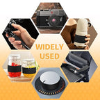 Aobrill Rubber Grip Tape, 6 Pcs Strong Adhesive Non-Slip Tape, Enhanced Cuttable, Heat Resistant, Customizable with Grip for Handles and Contact Surfaces (Black, 6In x 9In)