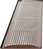 Repa Market Air Vent Cover 16x6 Inch (Outer Dimensions) Brown Galvanized Steel Louvered Grill Cover with Mesh Screen/Wall or Ceiling Vent/HVAC Register for Indoor and Outdoor Ventilation