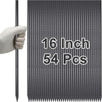 VVOKGO Rebar Stakes 16 Inches Ground Concrete Form Stakes (54pcs), Straight Metal Spikes Heavy Duty with Chisel Point End, 5/16" Diameter Steel Anchors for Fence, Concrete Timber, Garden Plants, Black
