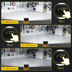 T-SUN LED Work Light with Stand, 60W 6000K Portable Work Light with 13FT Cord, 3 Modes, Magnetic Base & Hook, Adjustable Job Site Light for Garage, Workshop, Construction-2 Pack