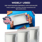 200-Pack Insulated Silver Thermal Bubble Mailers 20 x 23 - Waterproof Metallic Foil Self-Sealing Padded Envelopes for Cold Shipping, Perishables, Food, Cosmetics, Pharmaceuticals